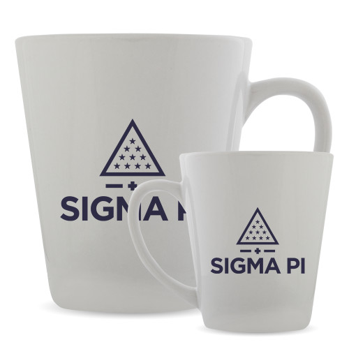 Full Color Latte Mug 12oz-Vertical Logo Mark