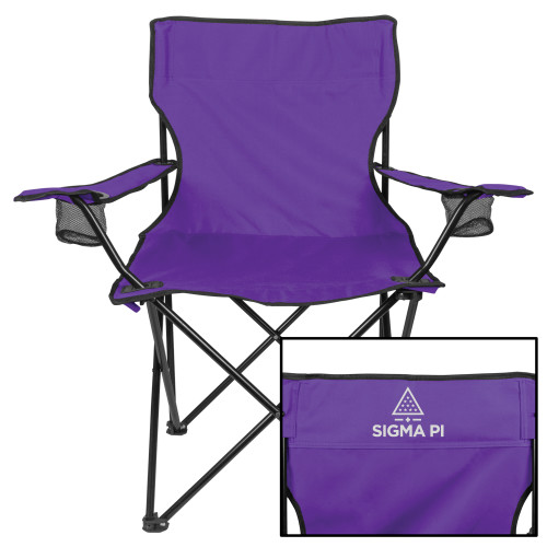 Deluxe Purple Captains Chair-Vertical Logo Mark