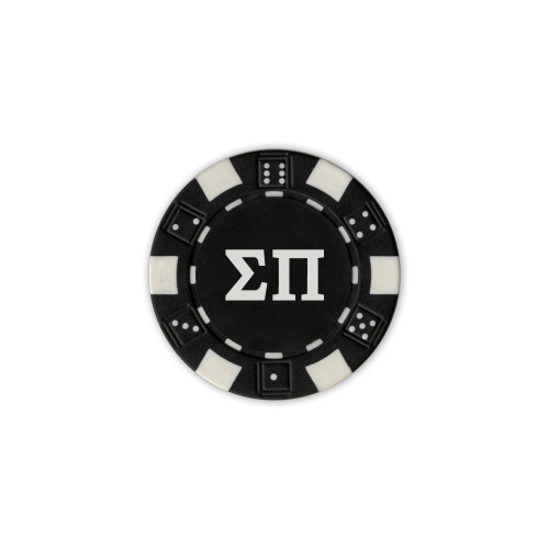 Black Game Chip-Greek Letters