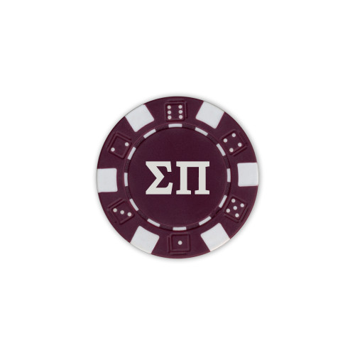 Purple Game Chip-Greek Letters