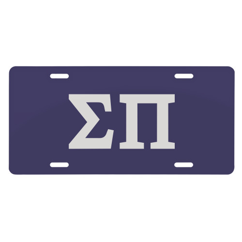 License Plate-Greek Letters