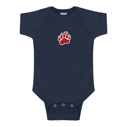  Navy Infant Onesie - Bearcub Paw