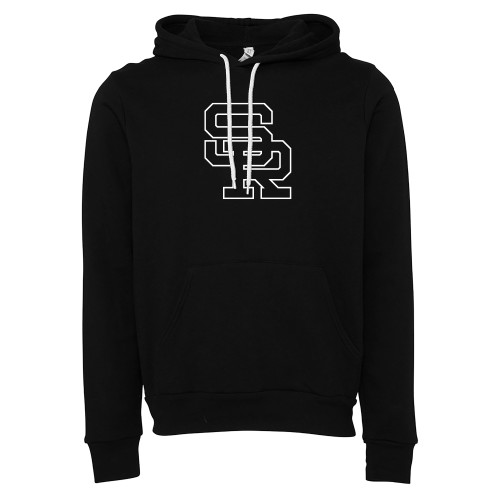  Bella + Canvas Black Fleece Hood - SR Lockup