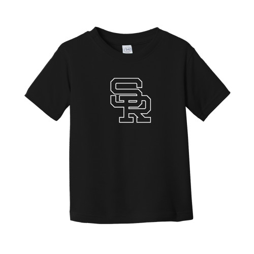  Toddler Black T Shirt - SR Lockup