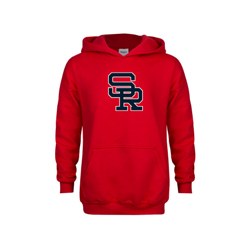  Youth Red Fleece Hoodie - SR Lockup