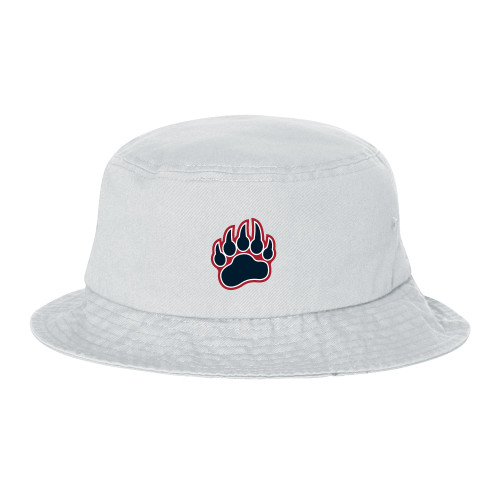  Sportsman White Bucket Hat - Bearcub Paw