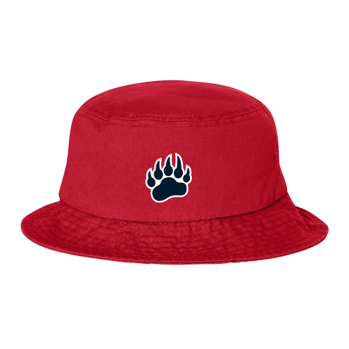  Sportsman Red Bucket Hat - Bearcub Paw