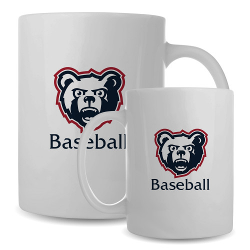  Full Color White Mug 15oz - Baseball - SRJC