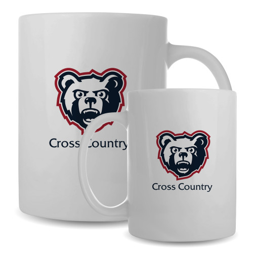  Full Color White Mug 15oz - Cross Country - SRJC