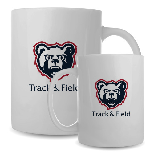  Full Color White Mug 15oz - Track and Field - SRJC
