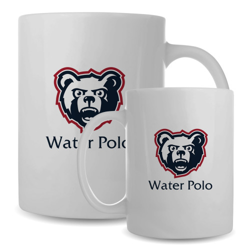  Full Color White Mug 15oz - Water Polo - SRJC