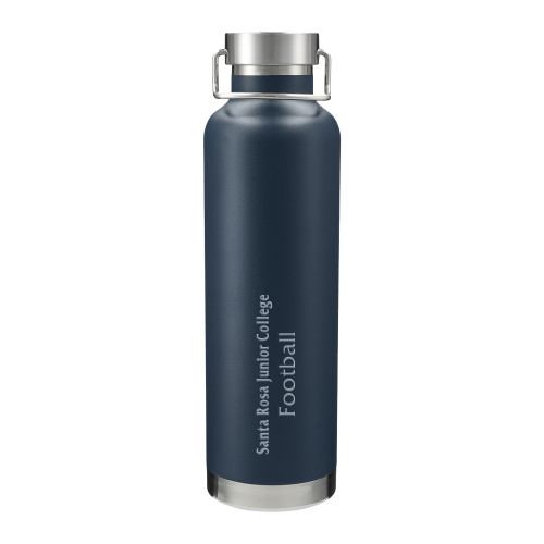  Thor Copper Vacuum Insulated Navy Bottle 32oz - Football - SRJC Engraved