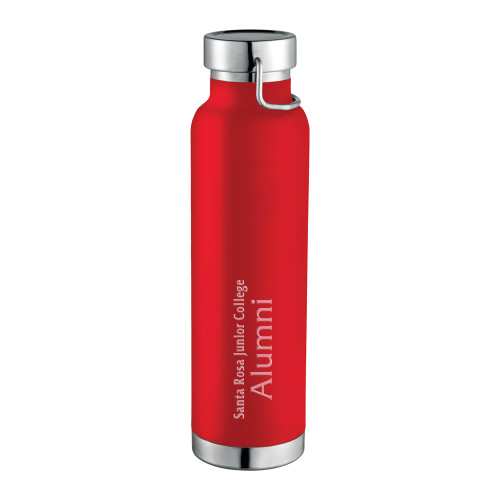  Thor Copper Vacuum Insulated Red Bottle 22oz - Alumni - SRJC Engraved
