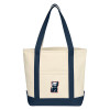 Thumbnail image for  Cotton Canvas Natural/Navy Tote Bag