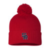Thumbnail image for  Sportsman Red Pom Pom Cuffed Beanie