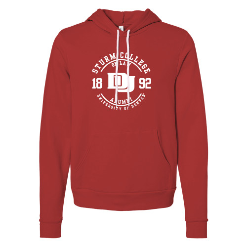 Sturm College of Law Bella + Canvas Red Fleece Hood