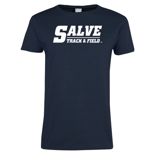  Womens Navy Short Sleeve Tee - Track and Field