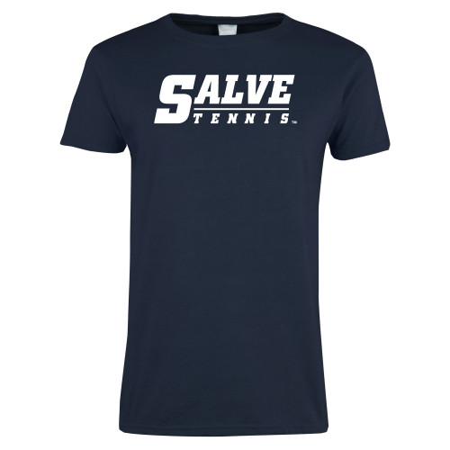  Womens Navy Short Sleeve Tee - Tennis