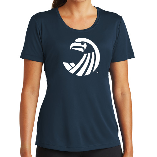  Womens Navy Performance Tee - Athletics Icon