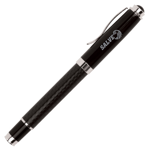  Luna Black Rollerball Pen - Salve w/ Icon  Engraved