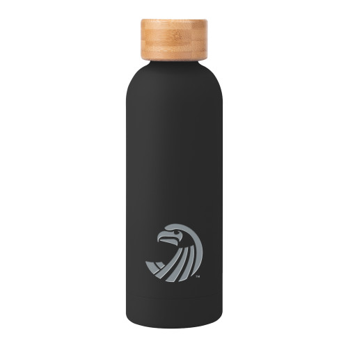 Salve Regina Blair Black Stainless Steel Bottle w/ Bamboo Lid 17 oz