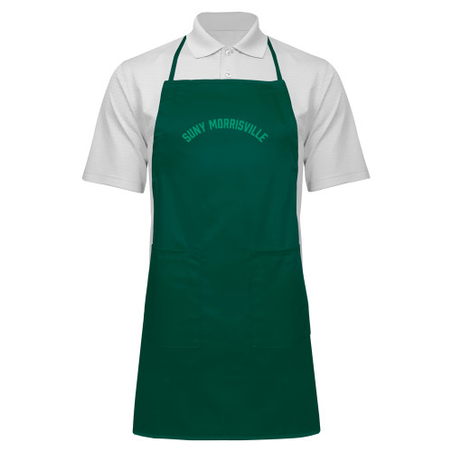  Full Length Dark Green Apron - Arched SUNY Morisville