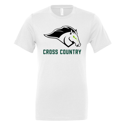  Bella + Canvas White Jersey Cotton T Shirt - Cross Country