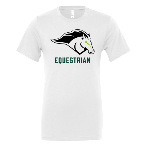  Bella + Canvas White Jersey Cotton T Shirt - Equestrian