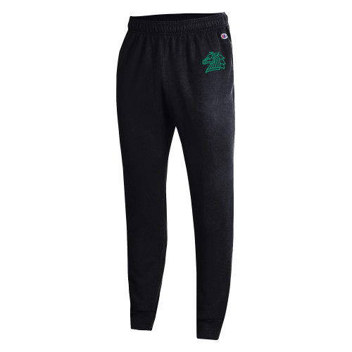  Champion Black Powerblend Fleece Jogger - Mustang Mark