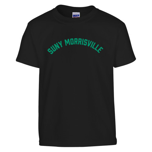  Youth Black T Shirt - Arched SUNY Morisville