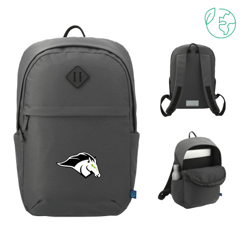  Repreve Charcoal Ocean Commuter Computer Backpack - Mustang Mascot