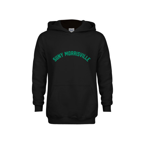  Youth Black Fleece Hoodie - Arched SUNY Morisville