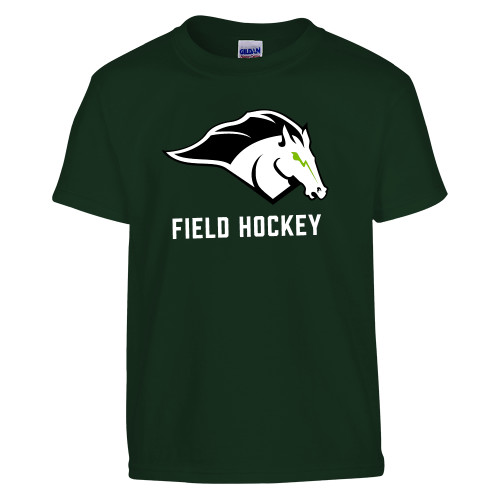  Youth Dark Green T Shirt - Field Hockey