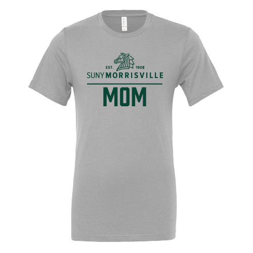  Bella + Canvas Ash Grey Jersey Cotton T Shirt - Mom