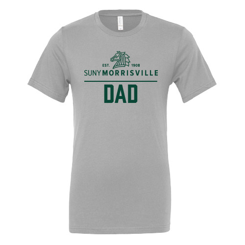  Bella + Canvas Ash Grey Jersey Cotton T Shirt - Dad
