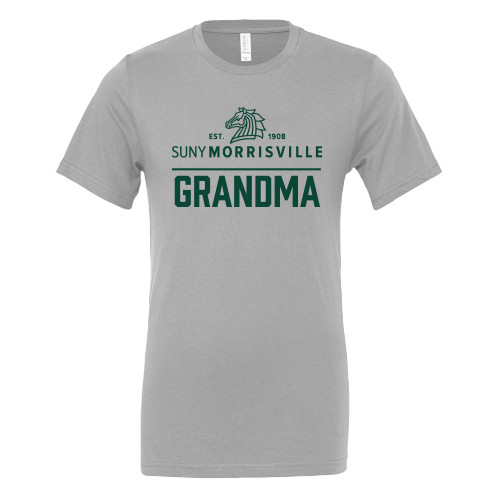  Bella + Canvas Ash Grey Jersey Cotton T Shirt - Grandma