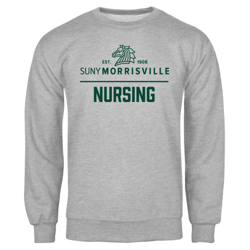  Grey Fleece Crew - Nursing