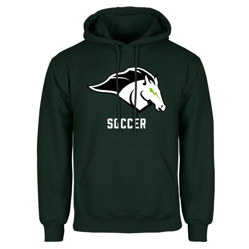  Dark Green Fleece Hood - Soccer