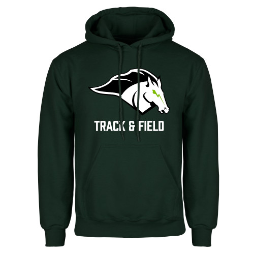  Dark Green Fleece Hood - Track & Field