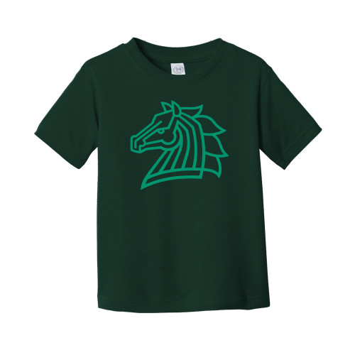  Toddler Dark Green T Shirt - Mustang Mark
