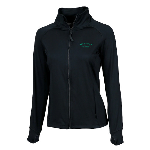  Boxercraft Womens Black Studio Jacket - Arching Wordmark