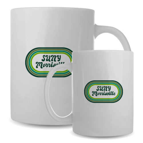  Full Color White Mug 15oz - Vintage Ovals