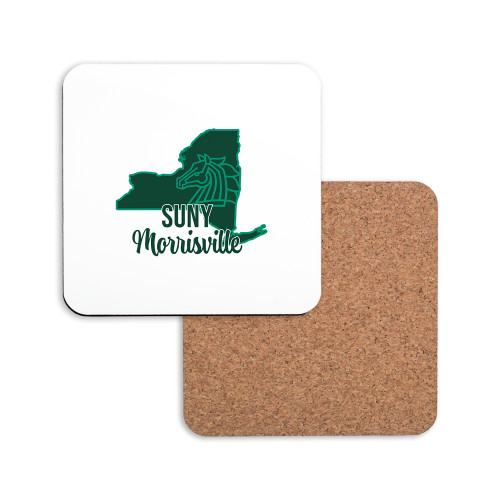  Hardboard Coaster w/Cork Backing - NY Silhouette