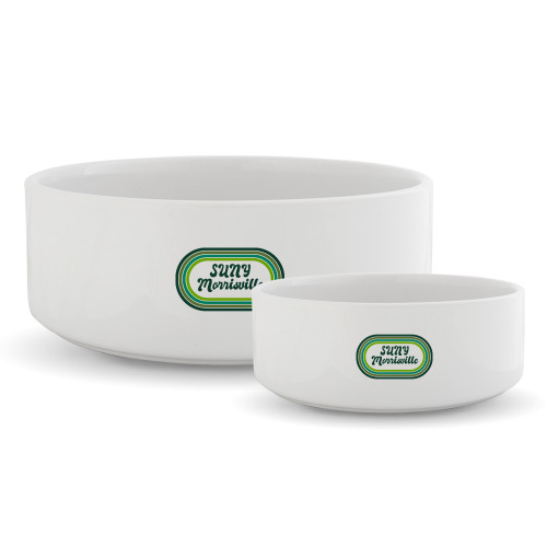  Ceramic Dog Bowl - Vintage Ovals