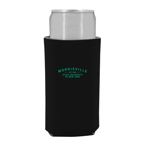  Slim Black Can Holder - Arching Wordmark
