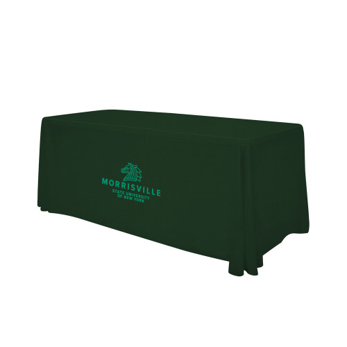  Dark Green 6 foot Table Throw - Institutional Table Throw Logo
