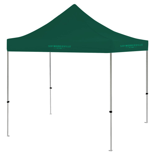 9 ft x 9 ft Dark Green Tent - SUNY Wordmark