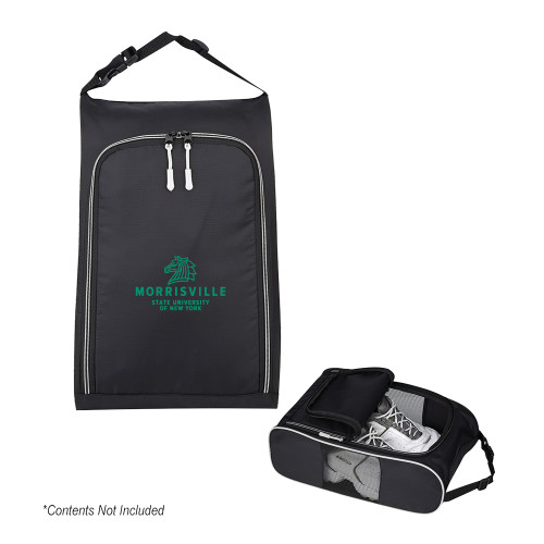  Crosstown Side Mesh Black Shoe Bag - Mustang and Formal Wordmark