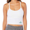 Thumbnail image for  Beyond Yoga Womens Cloud White Spacedye Slim Racerback Cropped Tank
