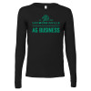 Thumbnail image for  Bella + Canvas Black Jersey Cotton Long Sleeve T Shirt